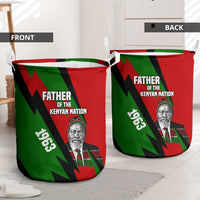 Jomo Kenyatta Laundry Basket Patriotic Colors Design and Father of the Kenyan Nation Tribute - Wonder Print Shop