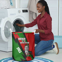 Jomo Kenyatta Laundry Basket Patriotic Colors Design and Father of the Kenyan Nation Tribute - Wonder Print Shop
