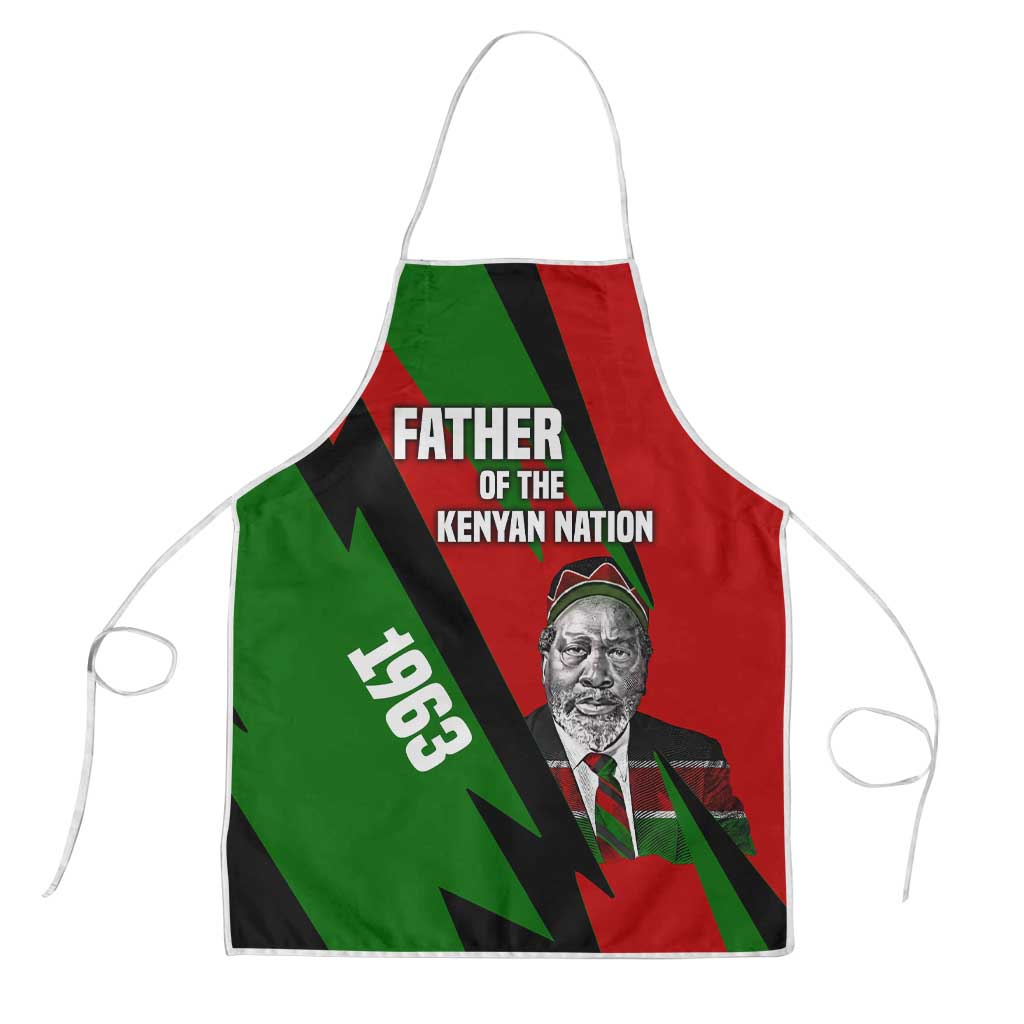 Jomo Kenyatta Apron Patriotic Colors Design and Father of the Kenyan Nation Tribute - Wonder Print Shop