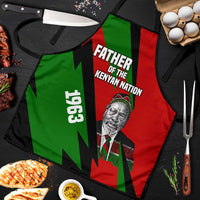 Jomo Kenyatta Apron Patriotic Colors Design and Father of the Kenyan Nation Tribute - Wonder Print Shop