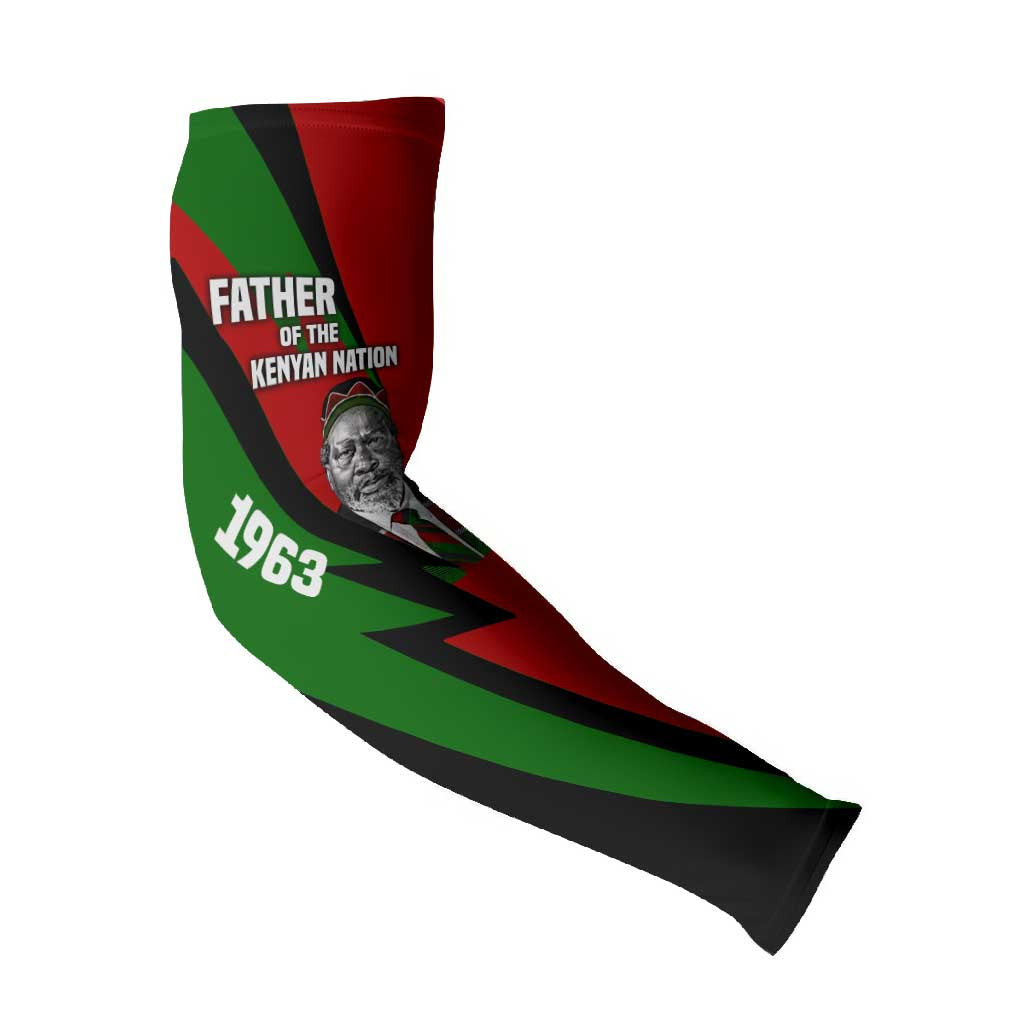 Jomo Kenyatta Arm Sleeves Patriotic Colors Design and Father of the Kenyan Nation Tribute - Wonder Print Shop