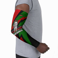 Jomo Kenyatta Arm Sleeves Patriotic Colors Design and Father of the Kenyan Nation Tribute - Wonder Print Shop