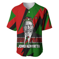 Jomo Kenyatta Baseball Jersey Patriotic Colors Design and Father of the Kenyan Nation Tribute - Wonder Print Shop