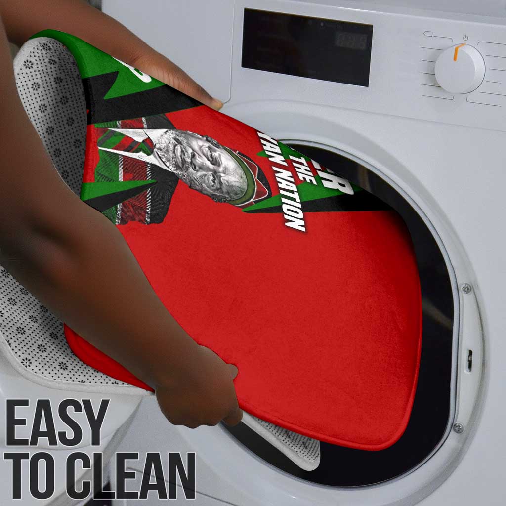 Jomo Kenyatta Bathroom Set Patriotic Colors Design and Father of the Kenyan Nation Tribute - Wonder Print Shop