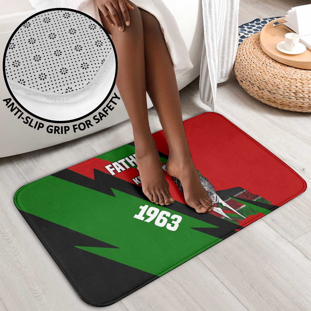 Jomo Kenyatta Bathroom Set Patriotic Colors Design and Father of the Kenyan Nation Tribute - Wonder Print Shop