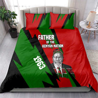 Jomo Kenyatta Bedding Set Patriotic Colors Design and Father of the Kenyan Nation Tribute - Wonder Print Shop
