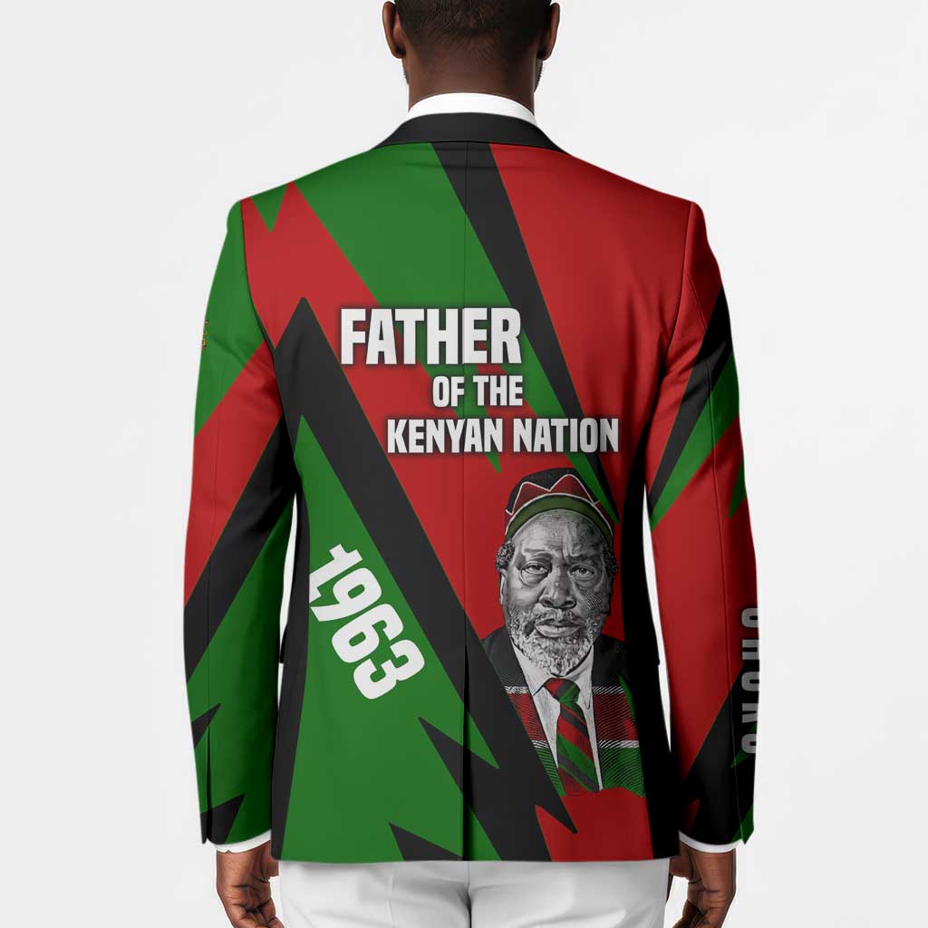 Jomo Kenyatta Blazer Patriotic Colors Design and Father of the Kenyan Nation Tribute - Wonder Print Shop