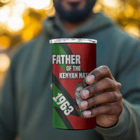 Jomo Kenyatta 4 in 1 Can Cooler Tumbler Patriotic Colors Design and Father of the Kenyan Nation Tribute - Wonder Print Shop