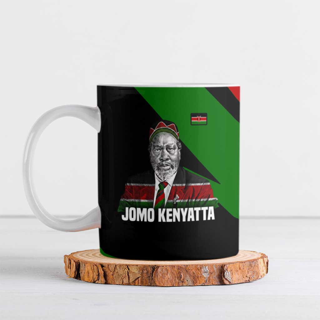 Jomo Kenyatta Ceramic Mug Patriotic Colors Design and Father of the Kenyan Nation Tribute - Wonder Print Shop
