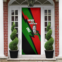 Jomo Kenyatta Door Cover Patriotic Colors Design and Father of the Kenyan Nation Tribute - Wonder Print Shop