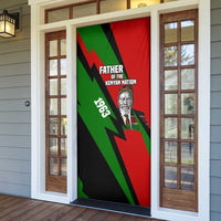 Jomo Kenyatta Door Cover Patriotic Colors Design and Father of the Kenyan Nation Tribute - Wonder Print Shop