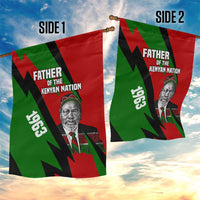 Jomo Kenyatta Garden Flag Patriotic Colors Design and Father of the Kenyan Nation Tribute - Wonder Print Shop
