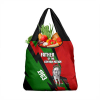 Jomo Kenyatta Grocery Bag Patriotic Colors Design and Father of the Kenyan Nation Tribute - Wonder Print Shop