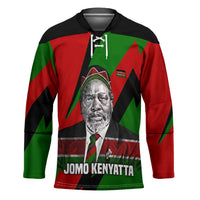 Jomo Kenyatta Hockey Jersey Patriotic Colors Design and Father of the Kenyan Nation Tribute - Wonder Print Shop