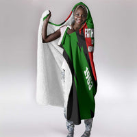 Jomo Kenyatta Hooded Blanket Patriotic Colors Design and Father of the Kenyan Nation Tribute - Wonder Print Shop