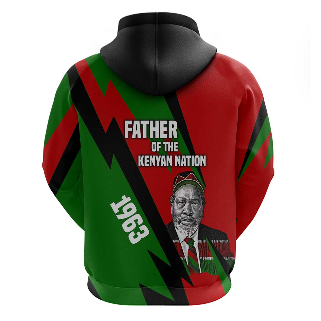 Jomo Kenyatta Hoodie Patriotic Colors Design and Father of the Kenyan Nation Tribute - Wonder Print Shop