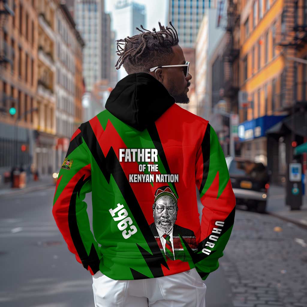 Jomo Kenyatta Hoodie Patriotic Colors Design and Father of the Kenyan Nation Tribute - Wonder Print Shop
