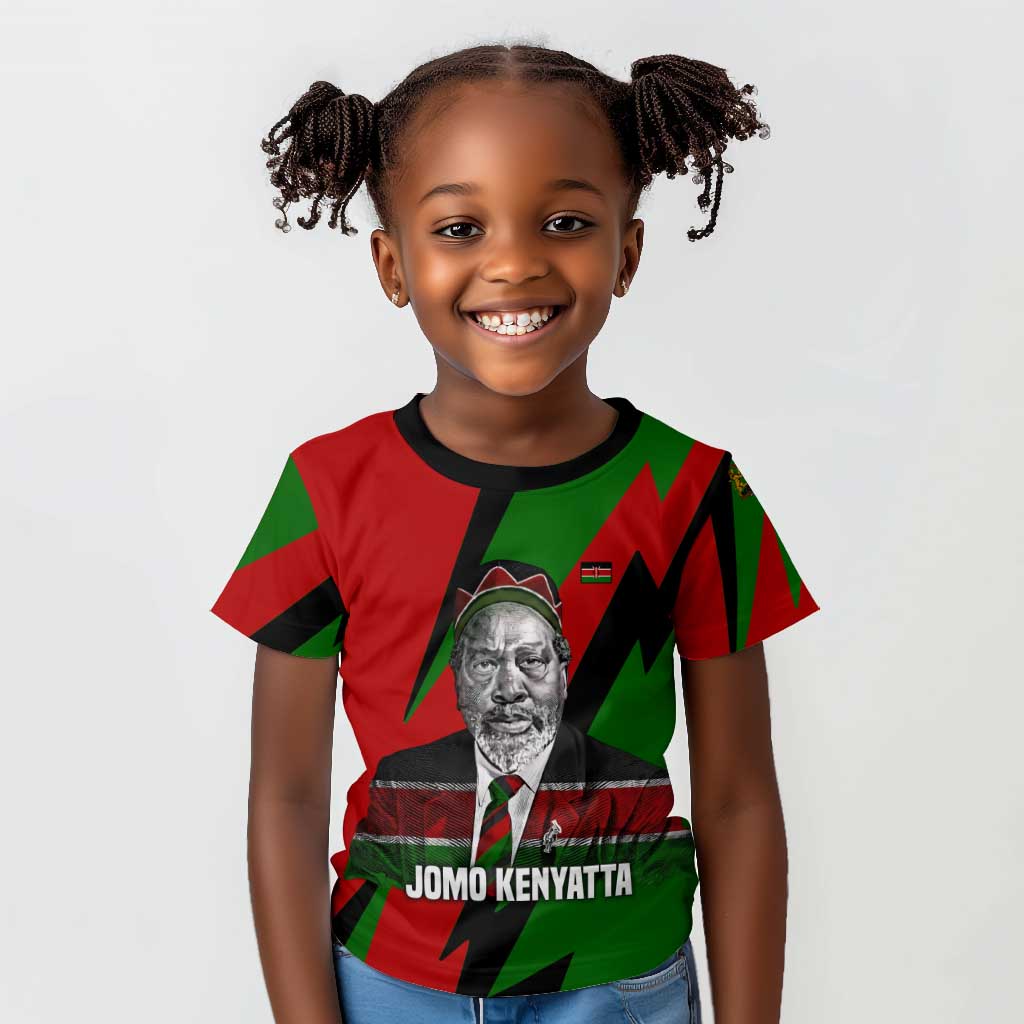 Jomo Kenyatta Kid T shirt Patriotic Colors Design and Father of the Kenyan Nation Tribute - Wonder Print Shop