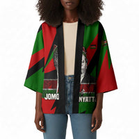 Jomo Kenyatta Kimono Patriotic Colors Design and Father of the Kenyan Nation Tribute - Wonder Print Shop