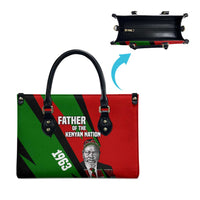 Jomo Kenyatta Leather Bag Patriotic Colors Design and Father of the Kenyan Nation Tribute - Wonder Print Shop