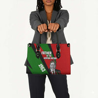 Jomo Kenyatta Leather Bag Patriotic Colors Design and Father of the Kenyan Nation Tribute - Wonder Print Shop