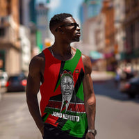 Jomo Kenyatta Men Tank Top Patriotic Colors Design and Father of the Kenyan Nation Tribute - Wonder Print Shop