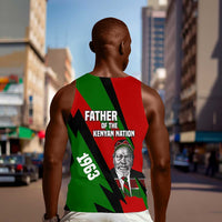 Jomo Kenyatta Men Tank Top Patriotic Colors Design and Father of the Kenyan Nation Tribute - Wonder Print Shop