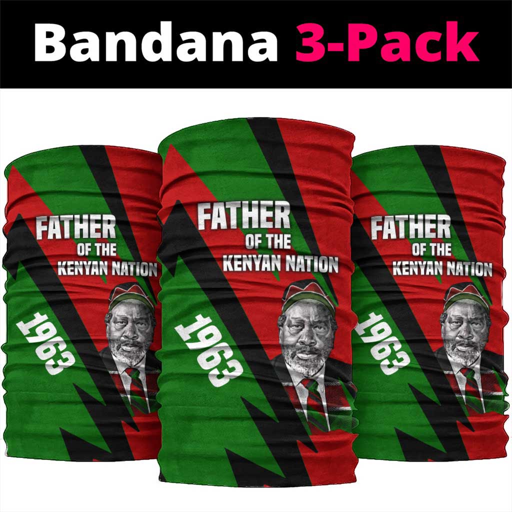 Jomo Kenyatta Neck Gaiter Patriotic Colors Design and Father of the Kenyan Nation Tribute - Wonder Print Shop