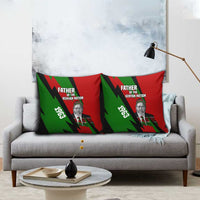 Jomo Kenyatta Pillow Cover Patriotic Colors Design and Father of the Kenyan Nation Tribute - Wonder Print Shop