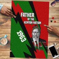 Jomo Kenyatta Puzzle Patriotic Colors Design and Father of the Kenyan Nation Tribute - Wonder Print Shop