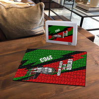 Jomo Kenyatta Puzzle Patriotic Colors Design and Father of the Kenyan Nation Tribute - Wonder Print Shop