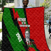 Jomo Kenyatta Quilt Patriotic Colors Design and Father of the Kenyan Nation Tribute - Wonder Print Shop