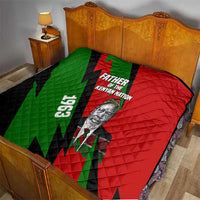Jomo Kenyatta Quilt Patriotic Colors Design and Father of the Kenyan Nation Tribute - Wonder Print Shop