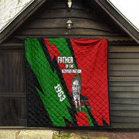 Jomo Kenyatta Quilt Patriotic Colors Design and Father of the Kenyan Nation Tribute - Wonder Print Shop