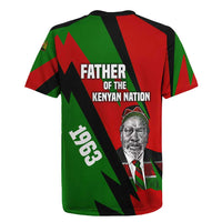 Jomo Kenyatta Rugby Jersey Patriotic Colors Design and Father of the Kenyan Nation Tribute - Wonder Print Shop