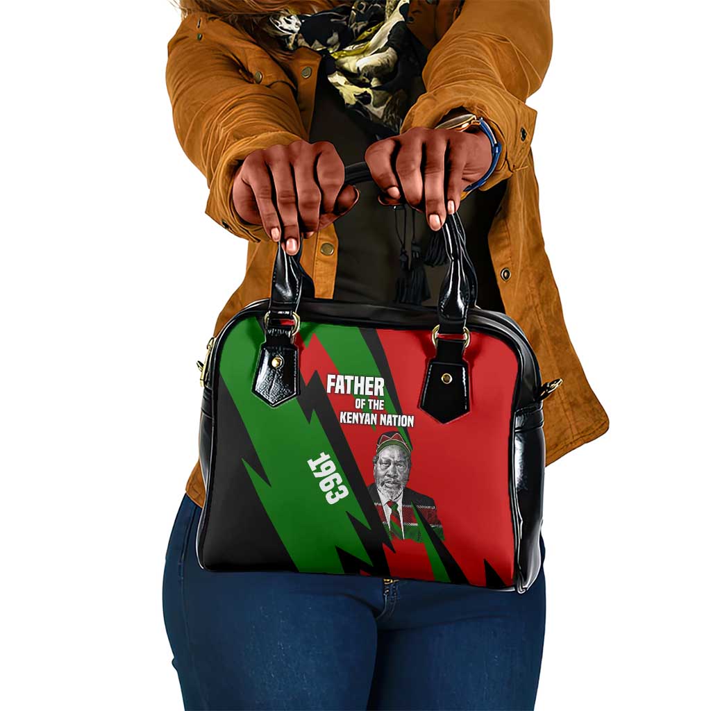 Jomo Kenyatta Shoulder Handbag Patriotic Colors Design and Father of the Kenyan Nation Tribute - Wonder Print Shop