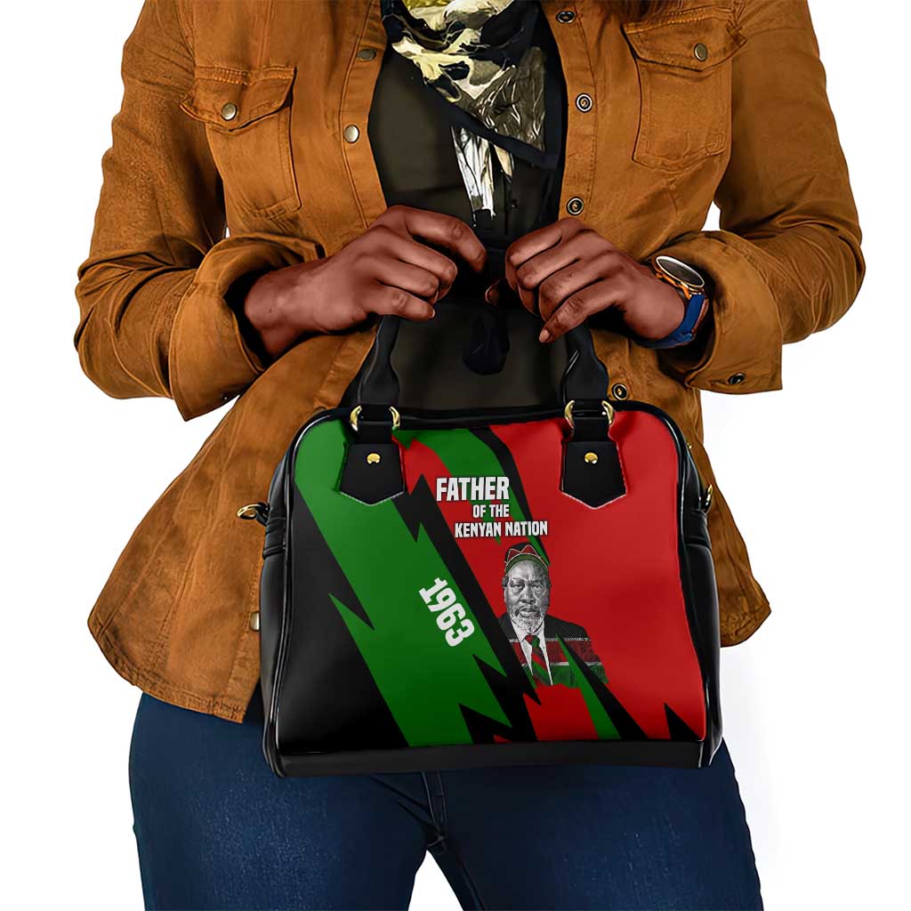 Jomo Kenyatta Shoulder Handbag Patriotic Colors Design and Father of the Kenyan Nation Tribute - Wonder Print Shop