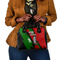 Jomo Kenyatta Shoulder Handbag Patriotic Colors Design and Father of the Kenyan Nation Tribute - Wonder Print Shop
