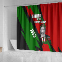 Jomo Kenyatta Shower Curtain Patriotic Colors Design and Father of the Kenyan Nation Tribute - Wonder Print Shop