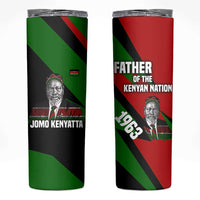 Jomo Kenyatta Skinny Tumbler Patriotic Colors Design and Father of the Kenyan Nation Tribute - Wonder Print Shop