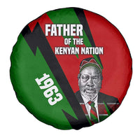 Jomo Kenyatta Spare Tire Cover Patriotic Colors Design and Father of the Kenyan Nation Tribute - Wonder Print Shop