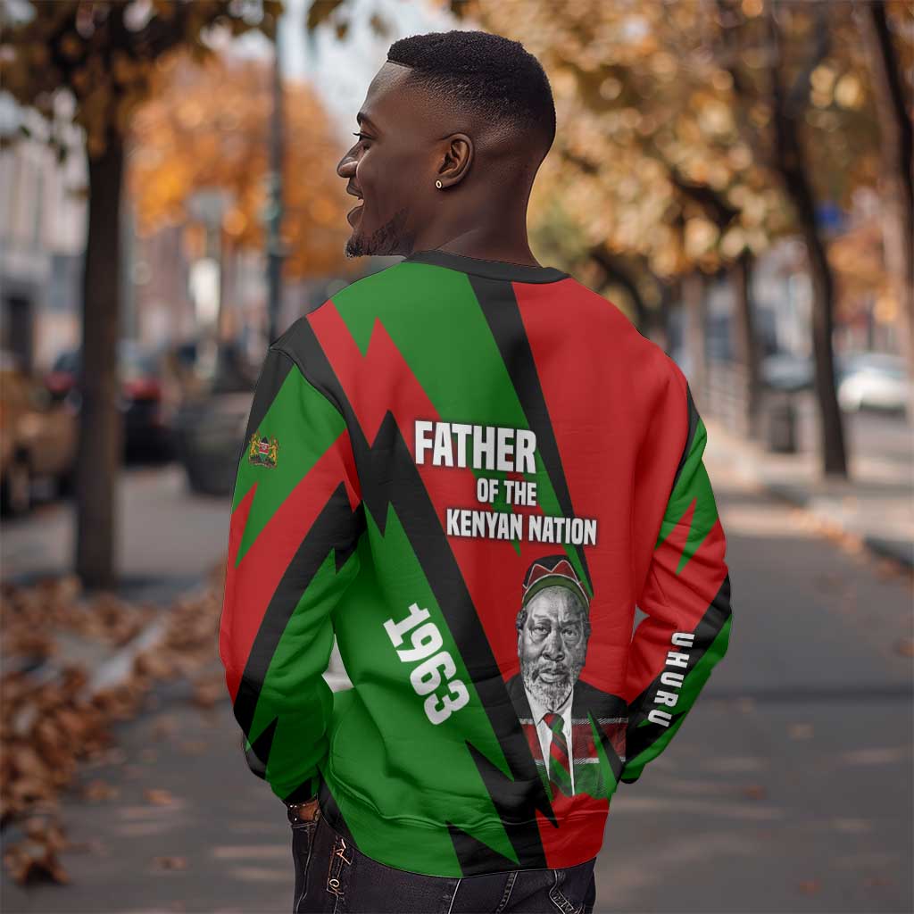 Jomo Kenyatta Sweatshirt Patriotic Colors Design and Father of the Kenyan Nation Tribute - Wonder Print Shop