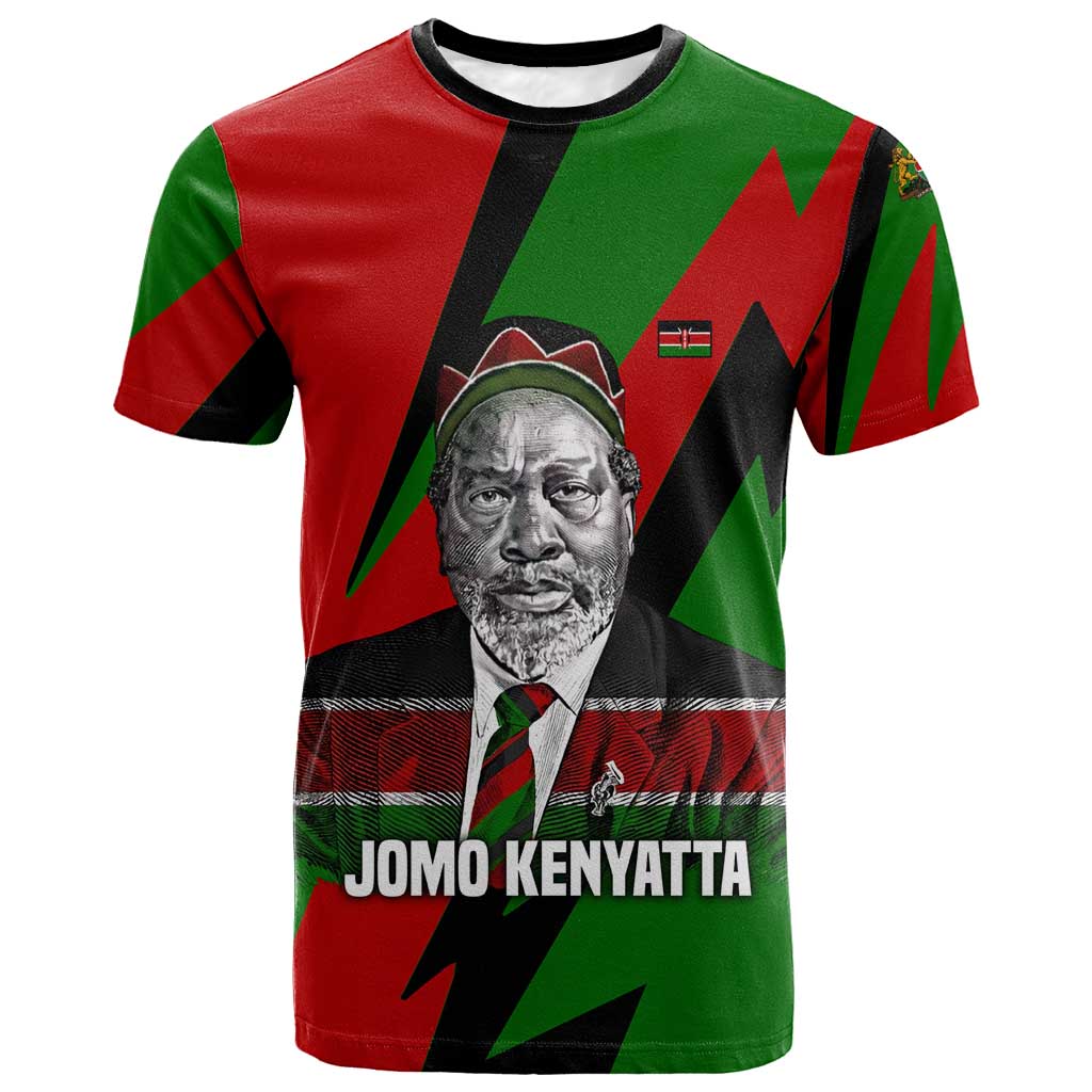 Jomo Kenyatta T shirt Patriotic Colors Design and Father of the Kenyan Nation Tribute - Wonder Print Shop