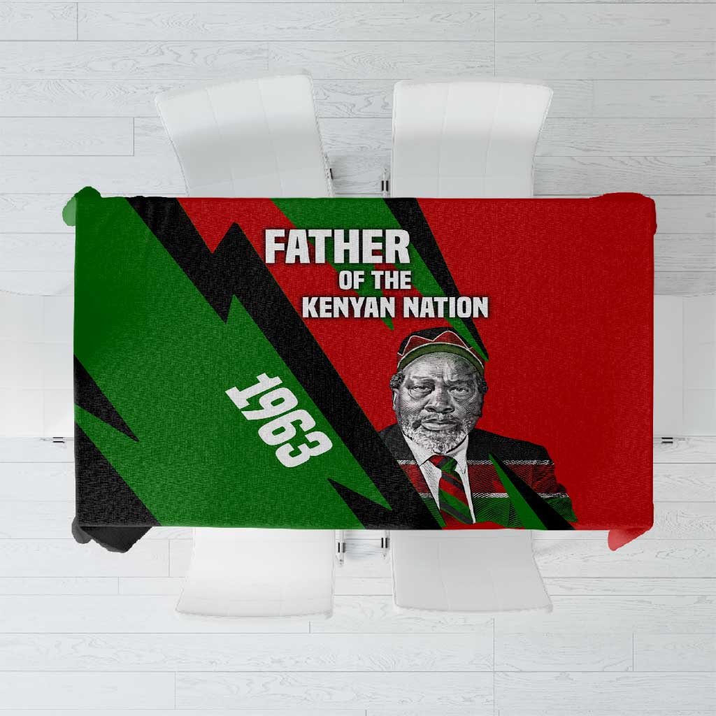 Jomo Kenyatta Tablecloth Patriotic Colors Design and Father of the Kenyan Nation Tribute - Wonder Print Shop