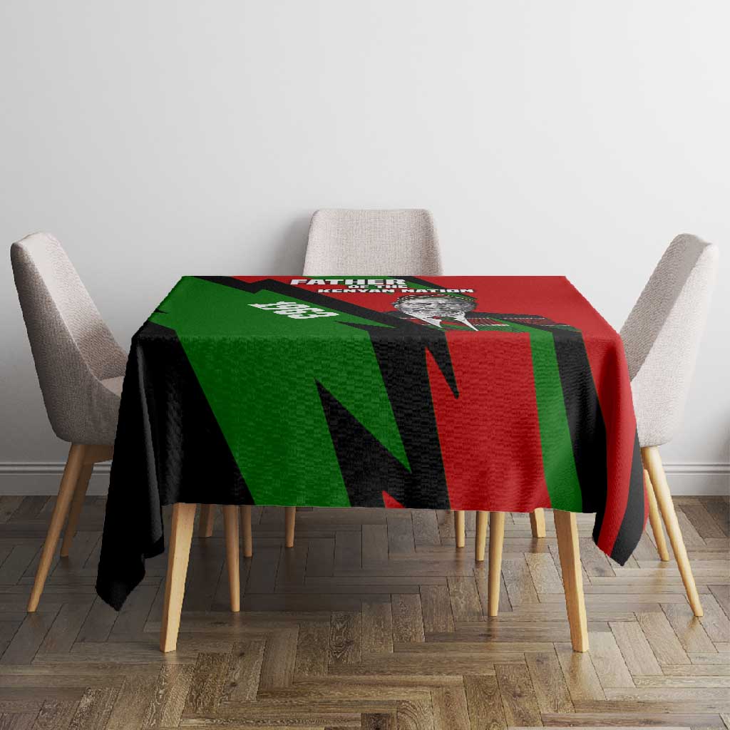 Jomo Kenyatta Tablecloth Patriotic Colors Design and Father of the Kenyan Nation Tribute - Wonder Print Shop
