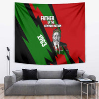 Jomo Kenyatta Tapestry Patriotic Colors Design and Father of the Kenyan Nation Tribute - Wonder Print Shop