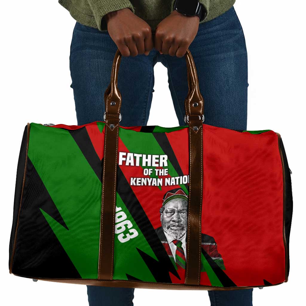 Jomo Kenyatta Travel Bag Patriotic Colors Design and Father of the Kenyan Nation Tribute - Wonder Print Shop