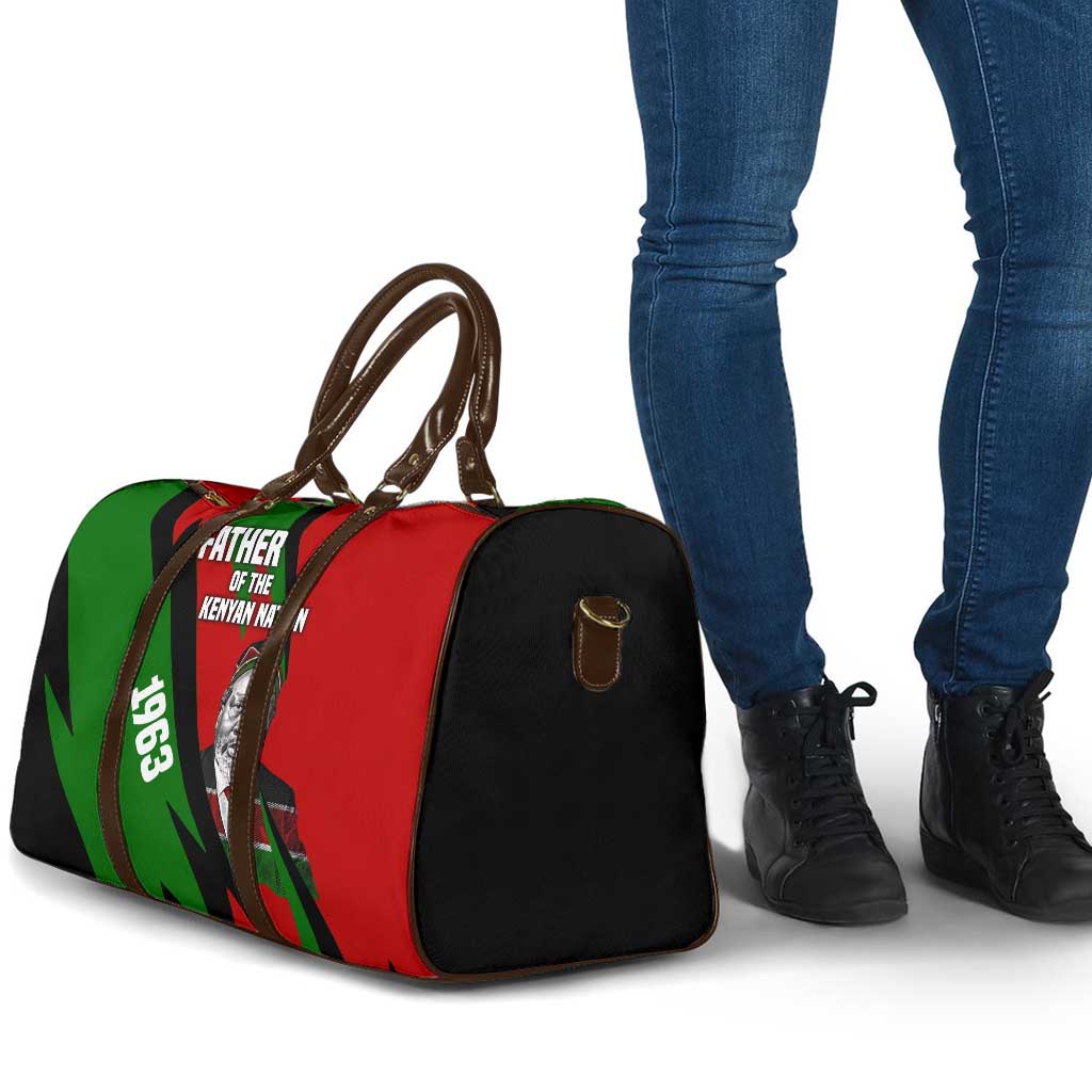 Jomo Kenyatta Travel Bag Patriotic Colors Design and Father of the Kenyan Nation Tribute - Wonder Print Shop