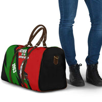 Jomo Kenyatta Travel Bag Patriotic Colors Design and Father of the Kenyan Nation Tribute - Wonder Print Shop
