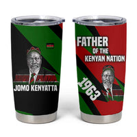 Jomo Kenyatta Tumbler Cup Patriotic Colors Design and Father of the Kenyan Nation Tribute - Wonder Print Shop